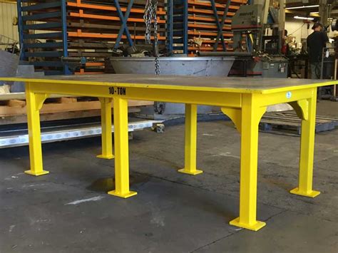 metal fabrication table design|heavy duty fabrication table.